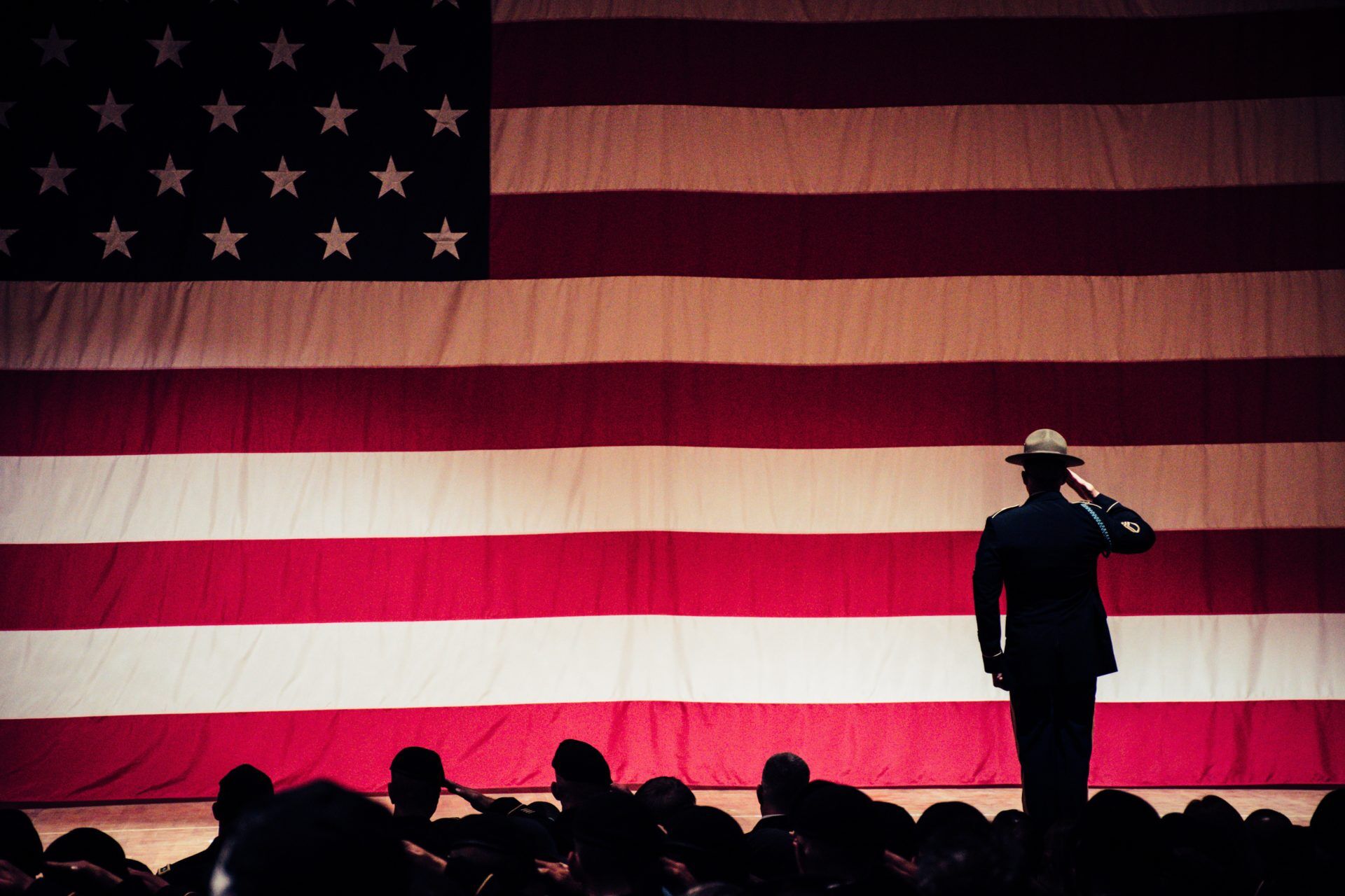False patriots salute the flag