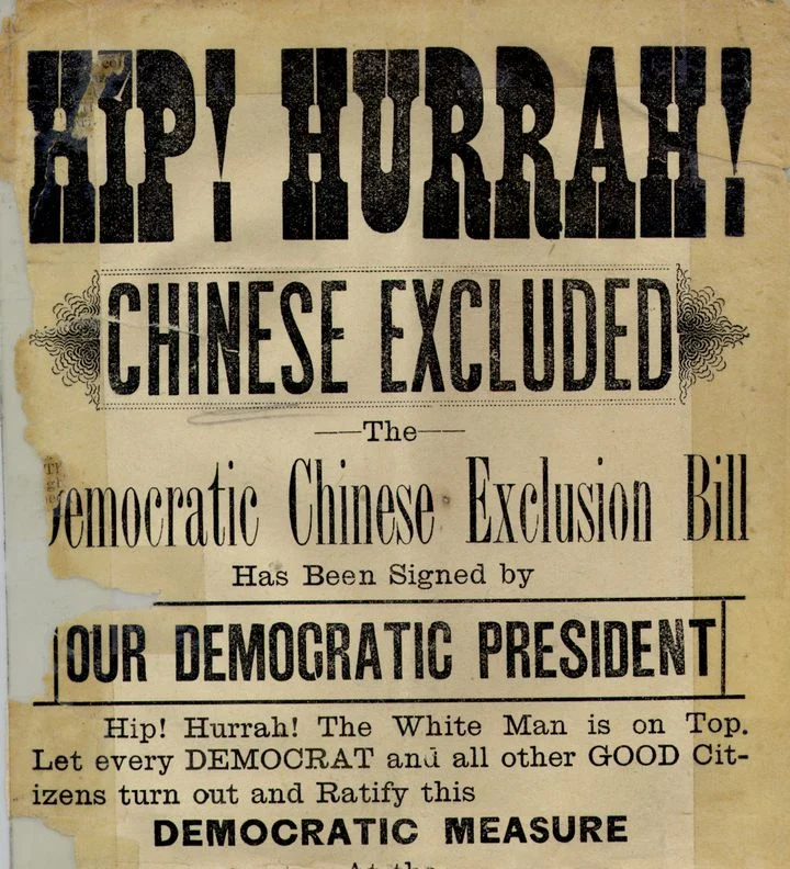 Headline celebrates Chinese exclusion