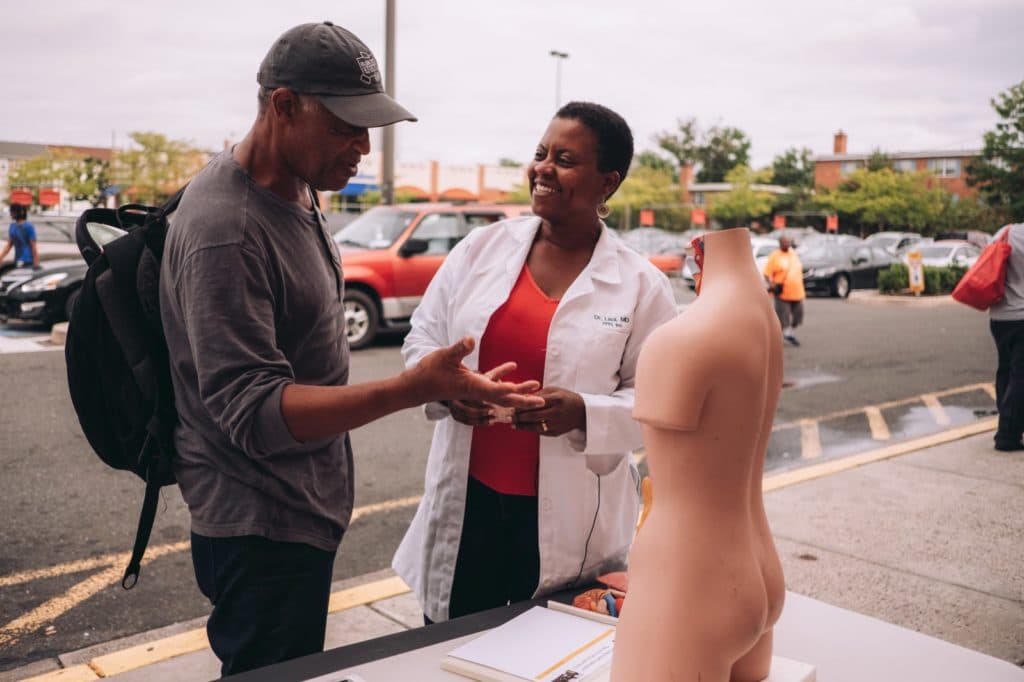 Dr. Lisa on the street