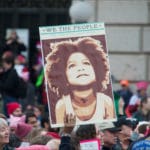 We the People poster at the Women's March 2017