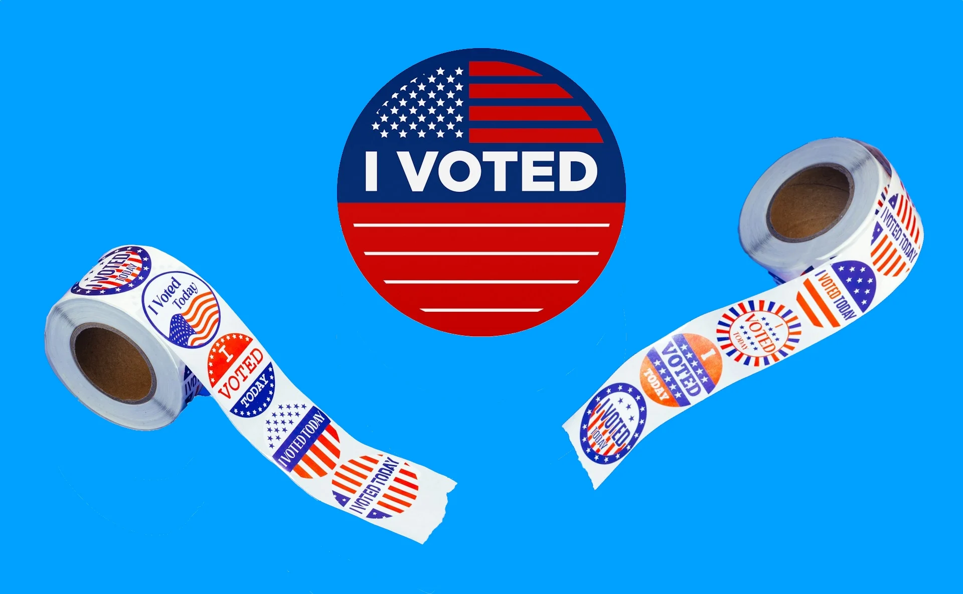 I VOTED stickers "I Voted" stickers