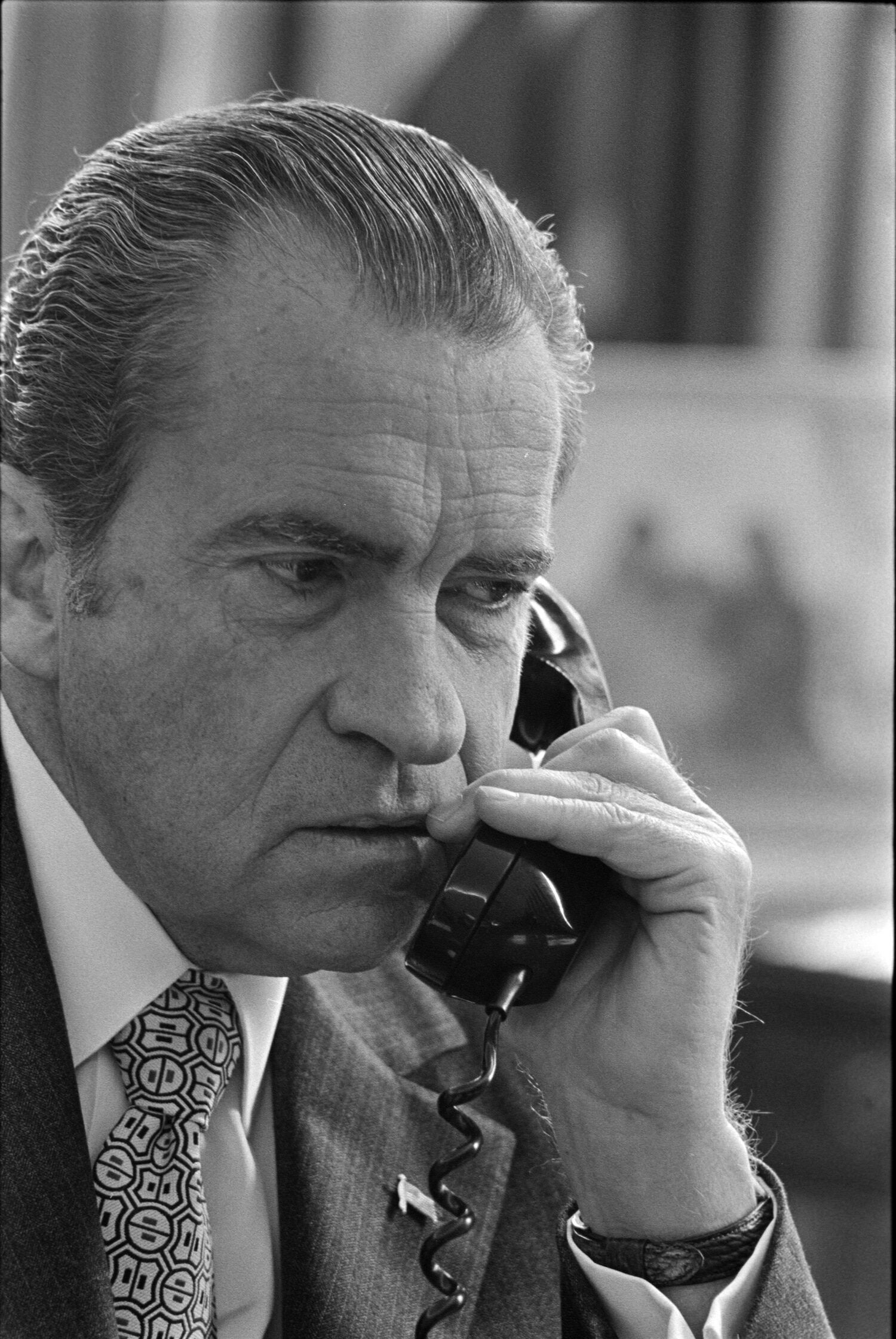 Nixon on phone, late October 1972