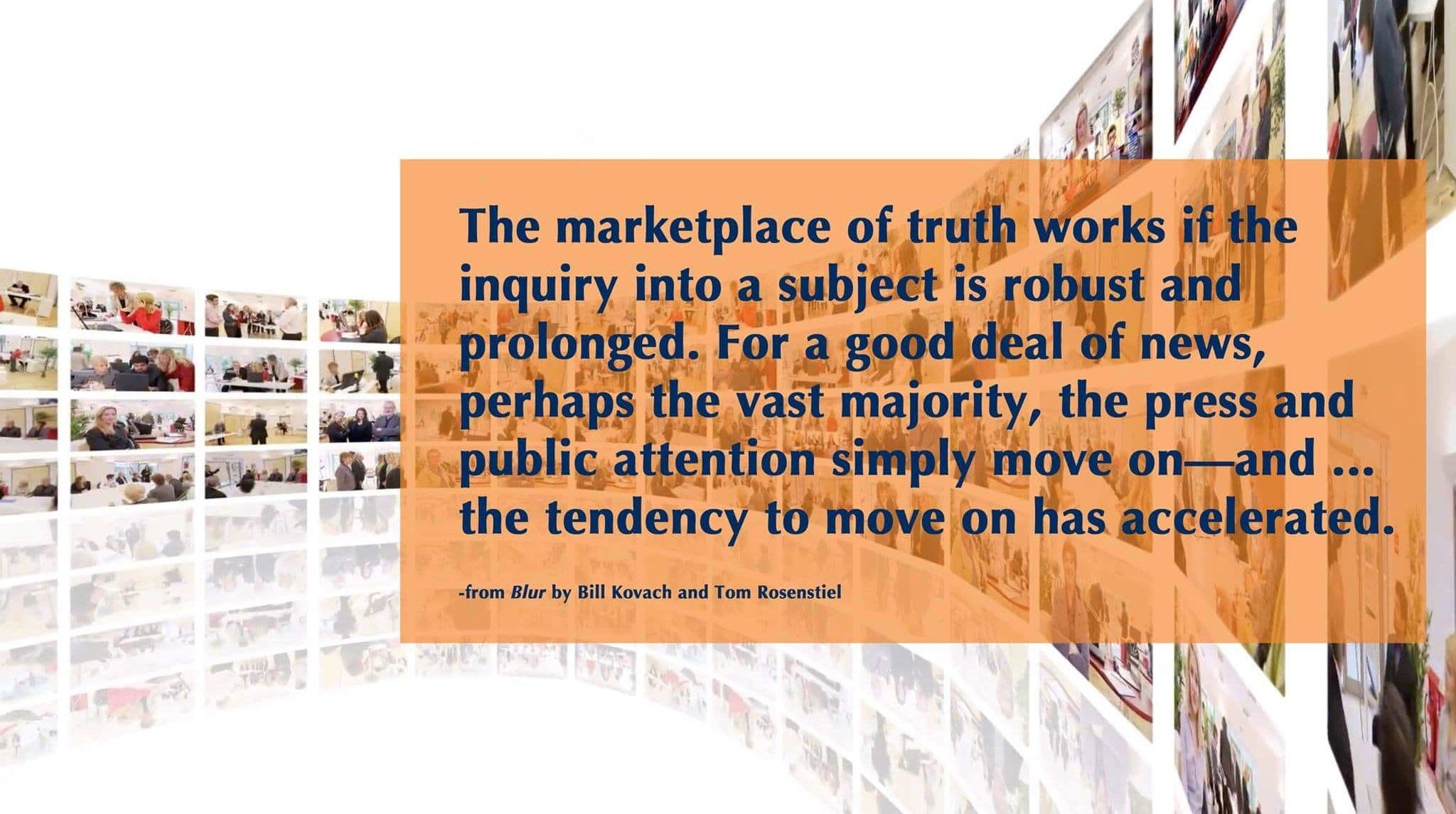 Marketplace of truth quote
