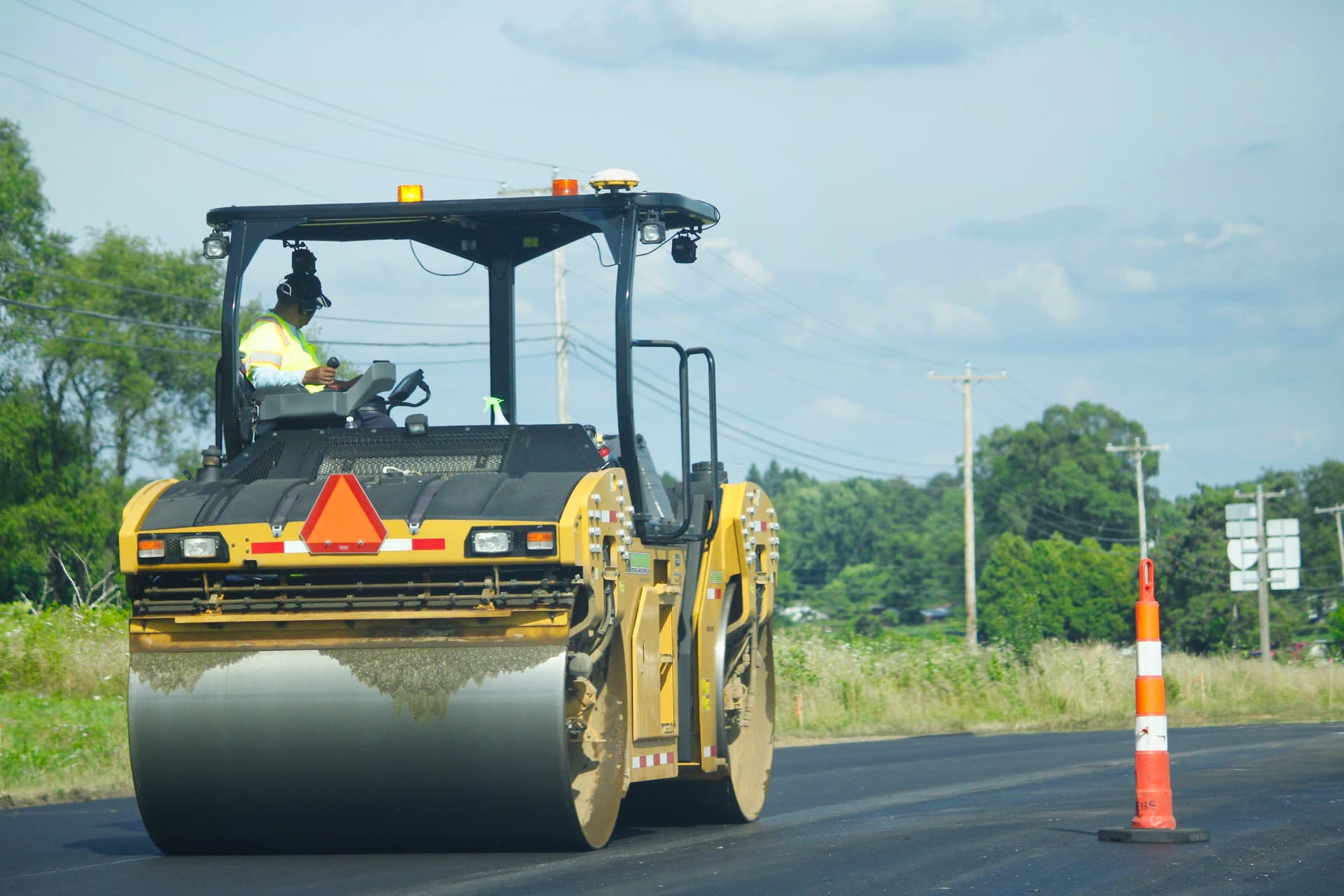 Repaving highway