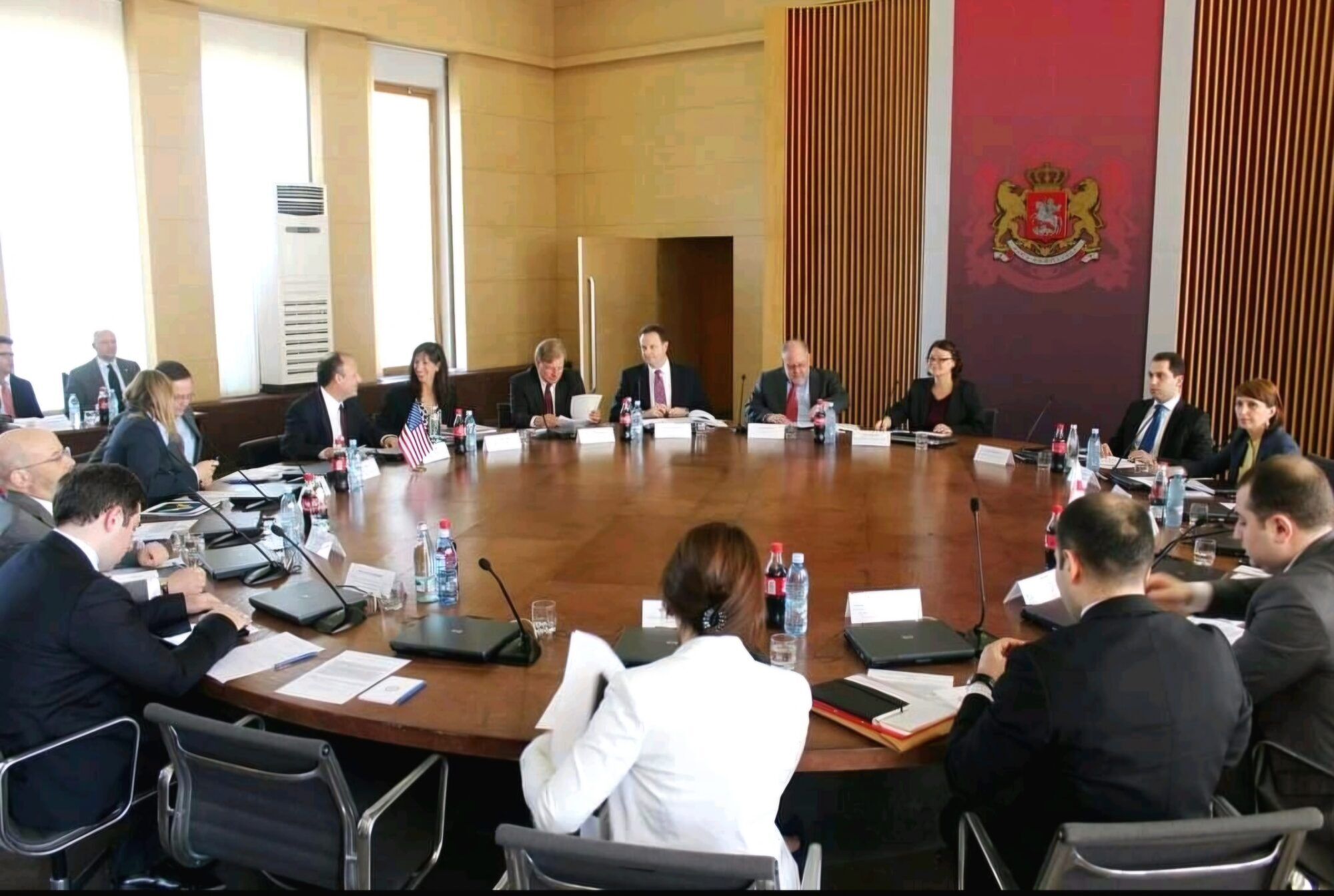 Georgia Strategic Partnership Dialogue Danielle Reif during a strategic partnership meeting between the US and Georgia.