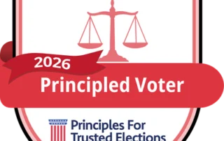 Principled Voter badge from Principles for Trusted Elections