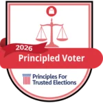 Principled Voter badge from Principles for Trusted Elections
