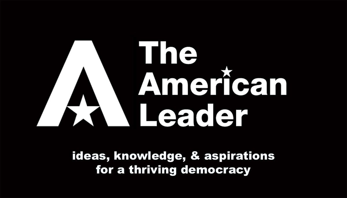 Logo with tag line "ideas, knowledge, and aspirations for a thriving democracy"