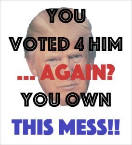 You Voted for Trump Again? You Own This Mess