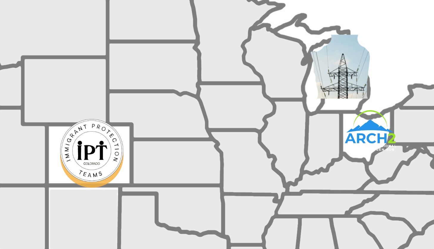 Map highlighting Colorado, Ohio, and Michigan