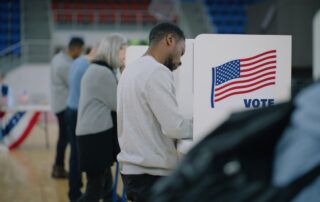 Voters voting