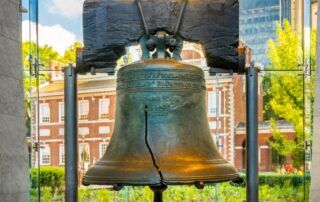 Photo of the Liberty Bell - an enduring symbol of American democracy